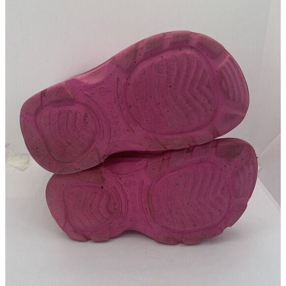 Crocs Georgie Jaunt Rain Boots Shoes Pink Men 2 Women 4 Waterproof Pull On - Picture 7 of 7